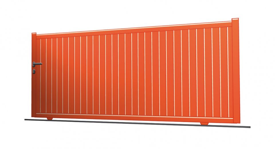 Portail aluminium coulissant